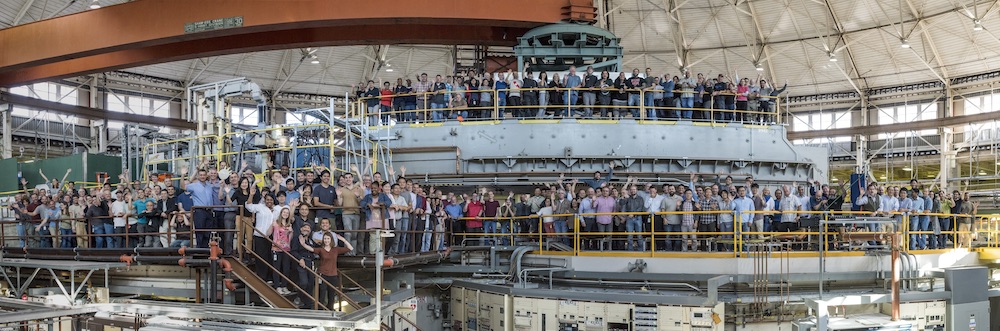 ALS staff on the accelerator roof